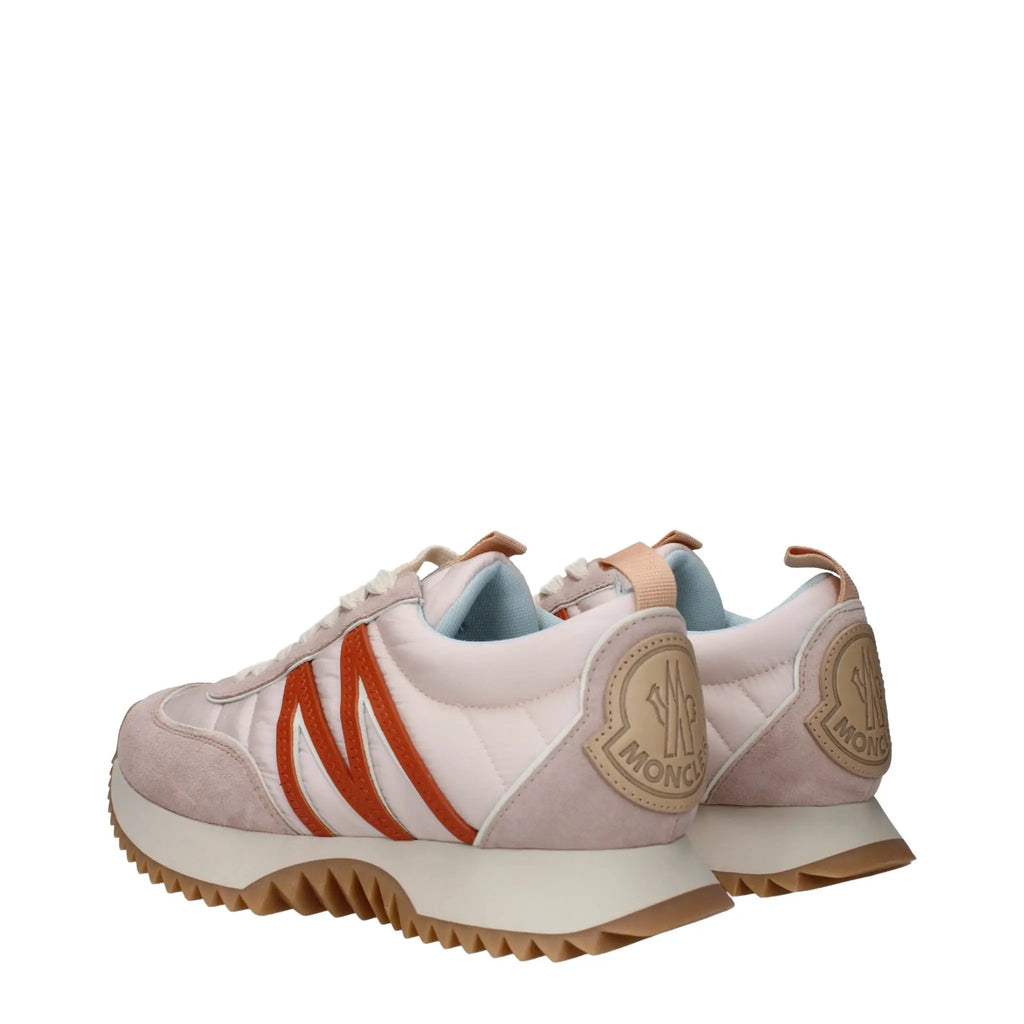 Moncler Pink Fabric Chunky Sneakers