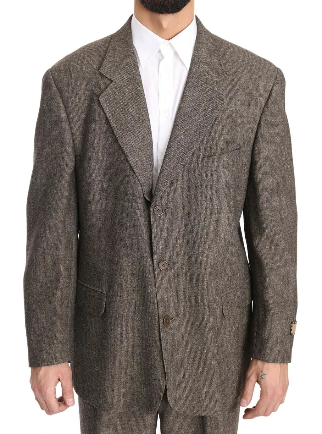 Dolce & Gabbana Brown Single Breasted Wool Suit by Dolce & Gabbana
