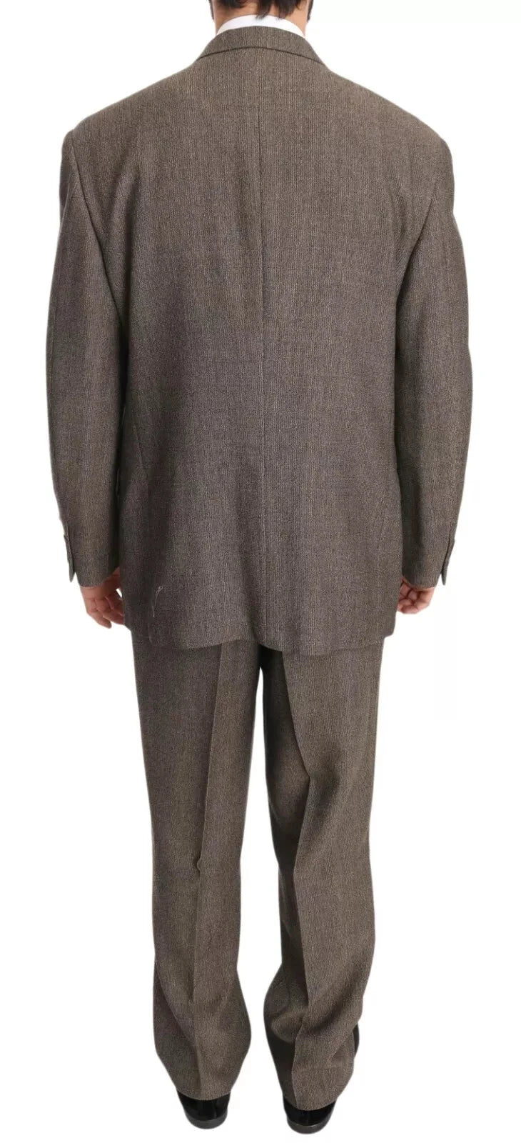 Dolce & Gabbana Brown Single Breasted Wool Suit by Dolce & Gabbana