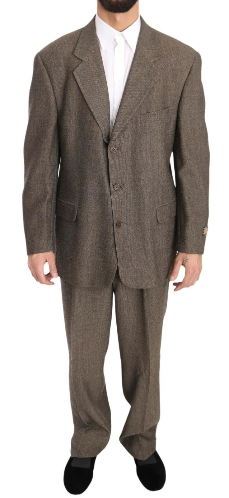 Dolce & Gabbana Brown Single Breasted Wool Suit by Dolce & Gabbana