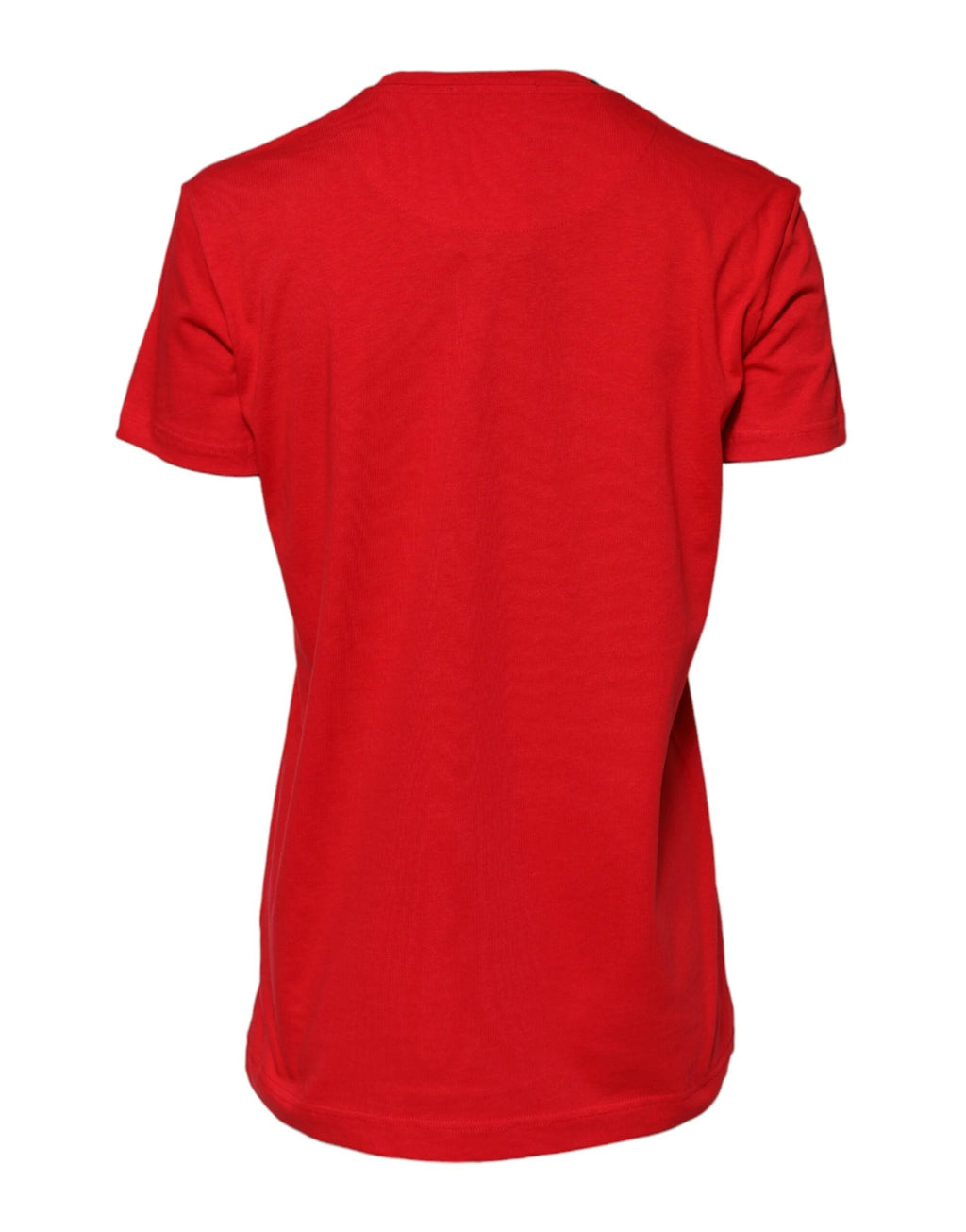 Dolce & Gabbana Red Cotton Crew Neck Short Sleeves Top T-shirt by Dolce & Gabbana