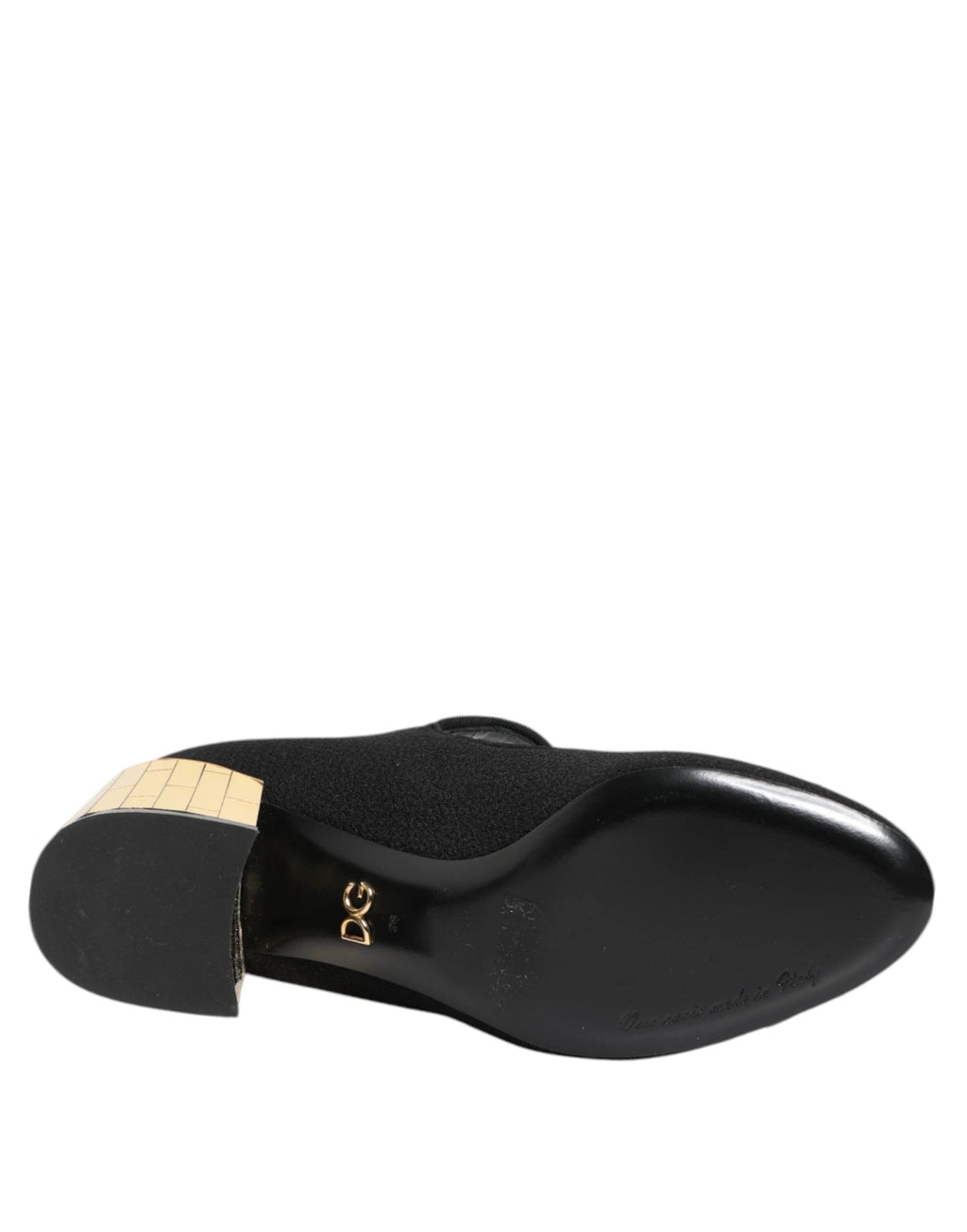 Dolce & Gabbana Black Flower Crystal Embellished Mary Jane Shoes by Dolce & Gabbana