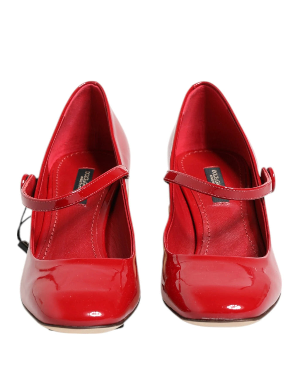 Dolce & Gabbana Red Leather DG Logo Heels Sandals Shoes by Dolce & Gabbana