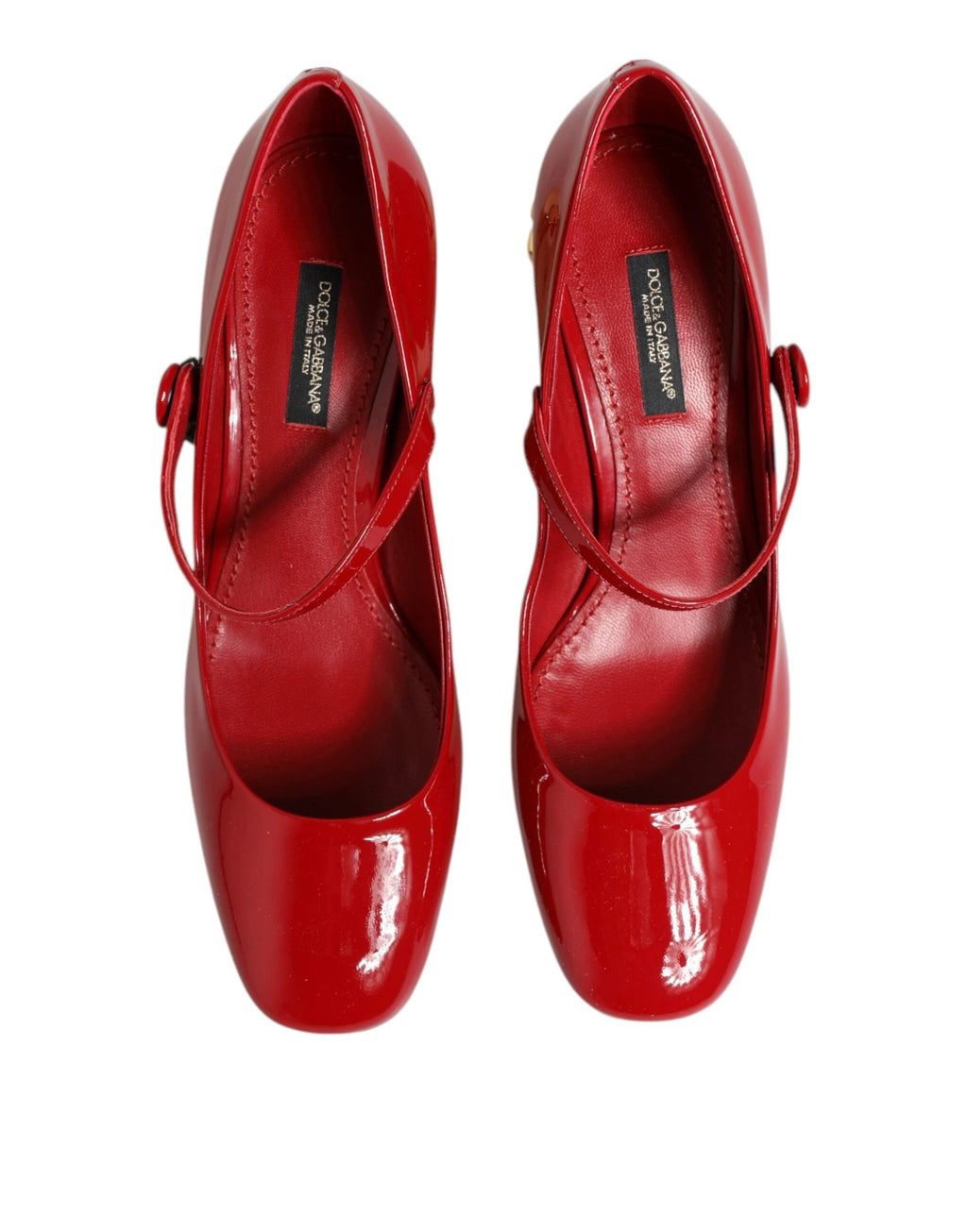 Dolce & Gabbana Red Leather DG Logo Heels Sandals Shoes by Dolce & Gabbana