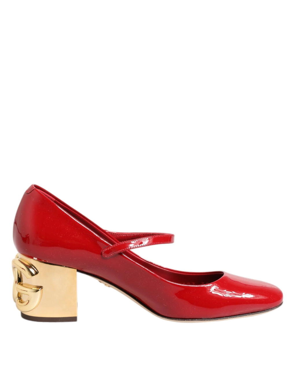 Dolce & Gabbana Red Leather DG Logo Heels Sandals Shoes by Dolce & Gabbana