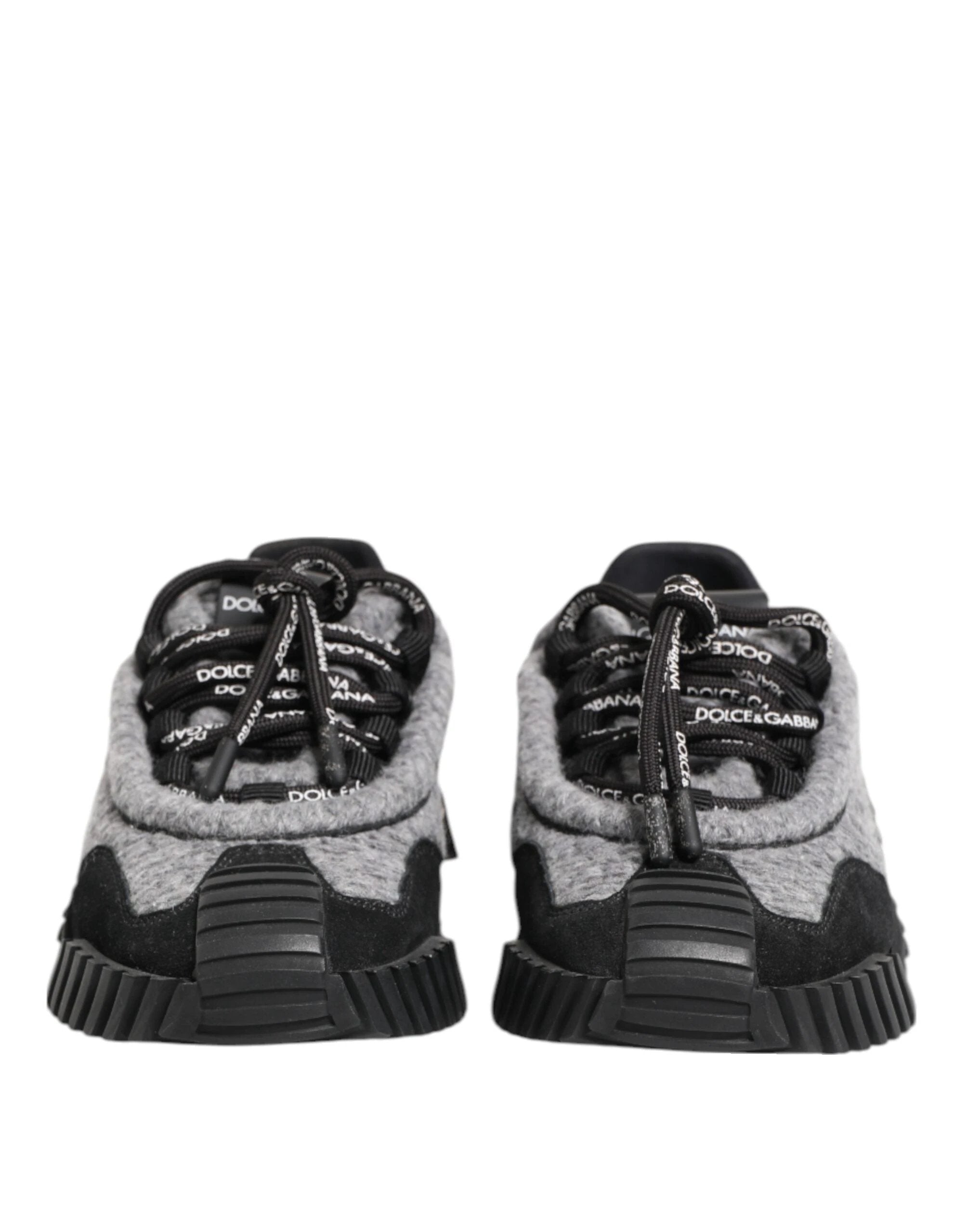 Dolce & Gabbana Black Gray NS1 Low Top Sneakers Shoes by Dolce & Gabbana