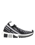 Dolce & Gabbana Black White Sorrento Low Top Sneakers Shoes by Dolce & Gabbana