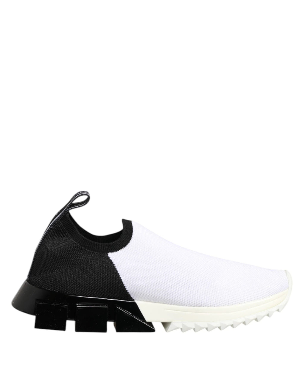Dolce & Gabbana White Black Low Top Sorrento Sneakers Shoes by Dolce & Gabbana