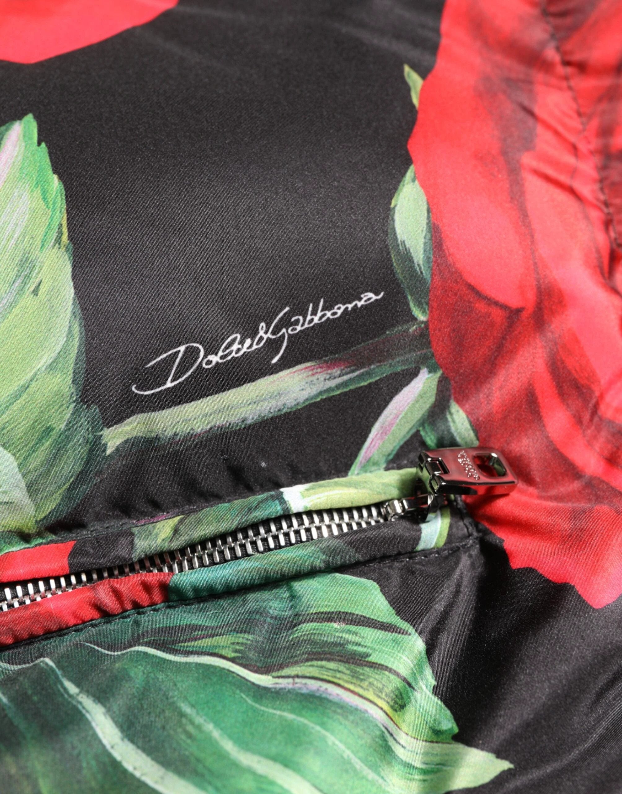 Dolce & Gabbana Multicolor Floral Puffer Coat Full Zip Jacket by Dolce & Gabbana