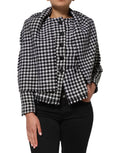 Dolce & Gabbana Multicolor Wool Monochrome Patterned Jacket by Dolce & Gabbana