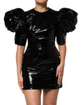 Dolce & Gabbana Black Bodycon Sheath Puff Sleeve Mini Dress by Dolce & Gabbana