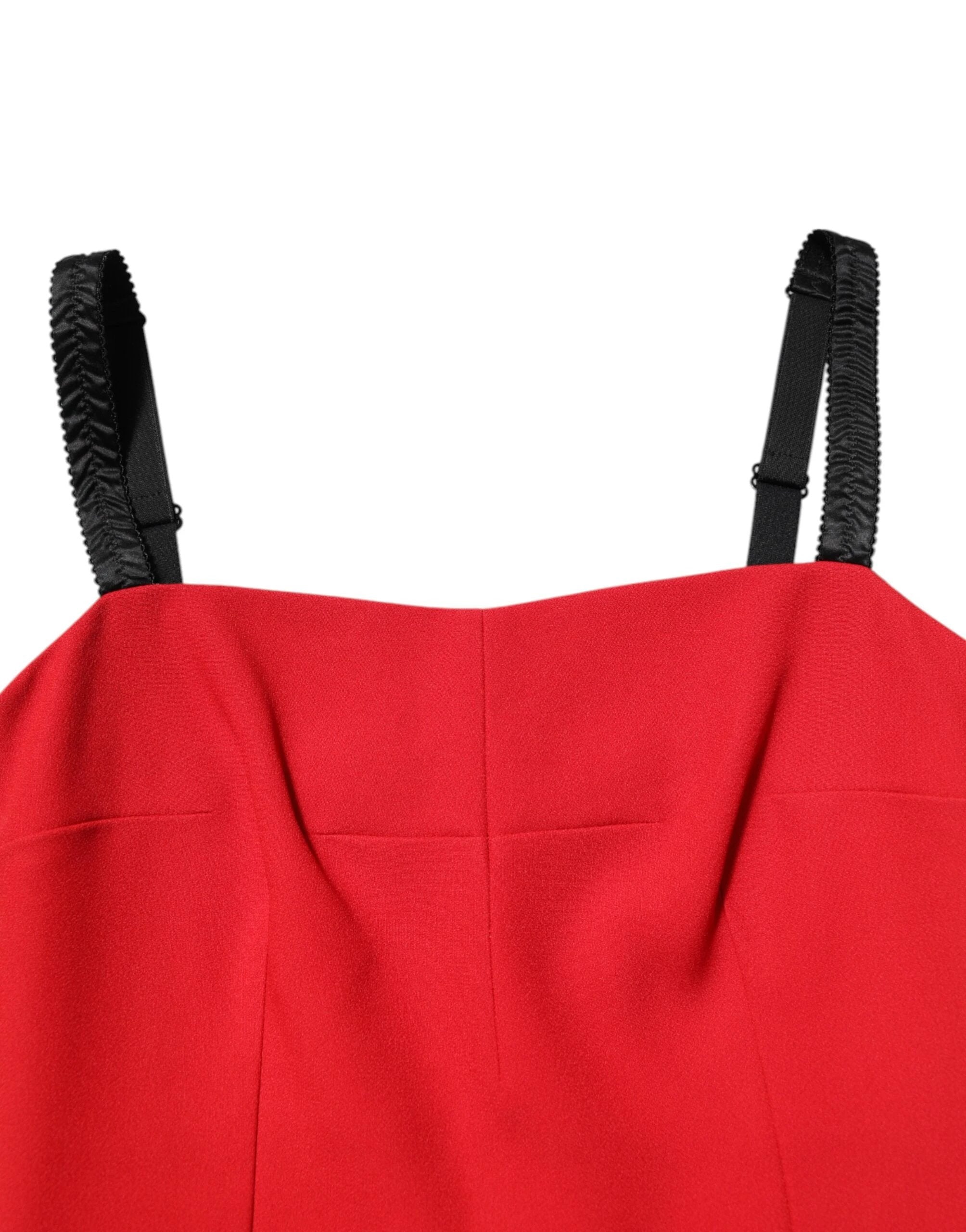 Dolce & Gabbana Red Stretch Bodycon Sheath Knee Length Dress by Dolce & Gabbana