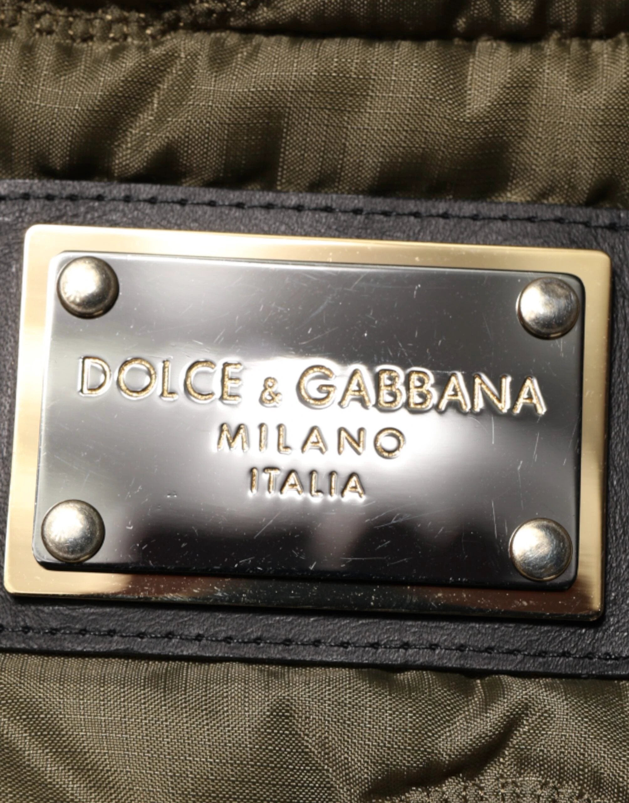 Dolce & Gabbana Multicolor Patchwork PolyesterQuilted Jacket by Dolce & Gabbana