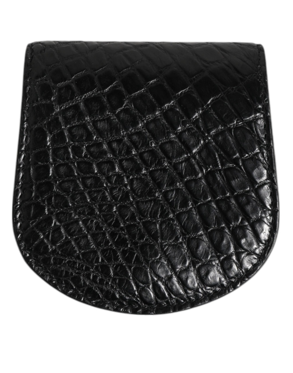 Dolce & Gabbana Black Exotic Skin Coin Condom Case Holder Pocket Wallet by Dolce & Gabbana