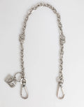Dolce & Gabbana Silver Tone Brass DG Logo Detailing Chain Men Necklace by Dolce & Gabbana