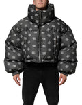 Dolce & Gabbana Black DG Monogram Full Zip Puffer Men Jacket by Dolce & Gabbana