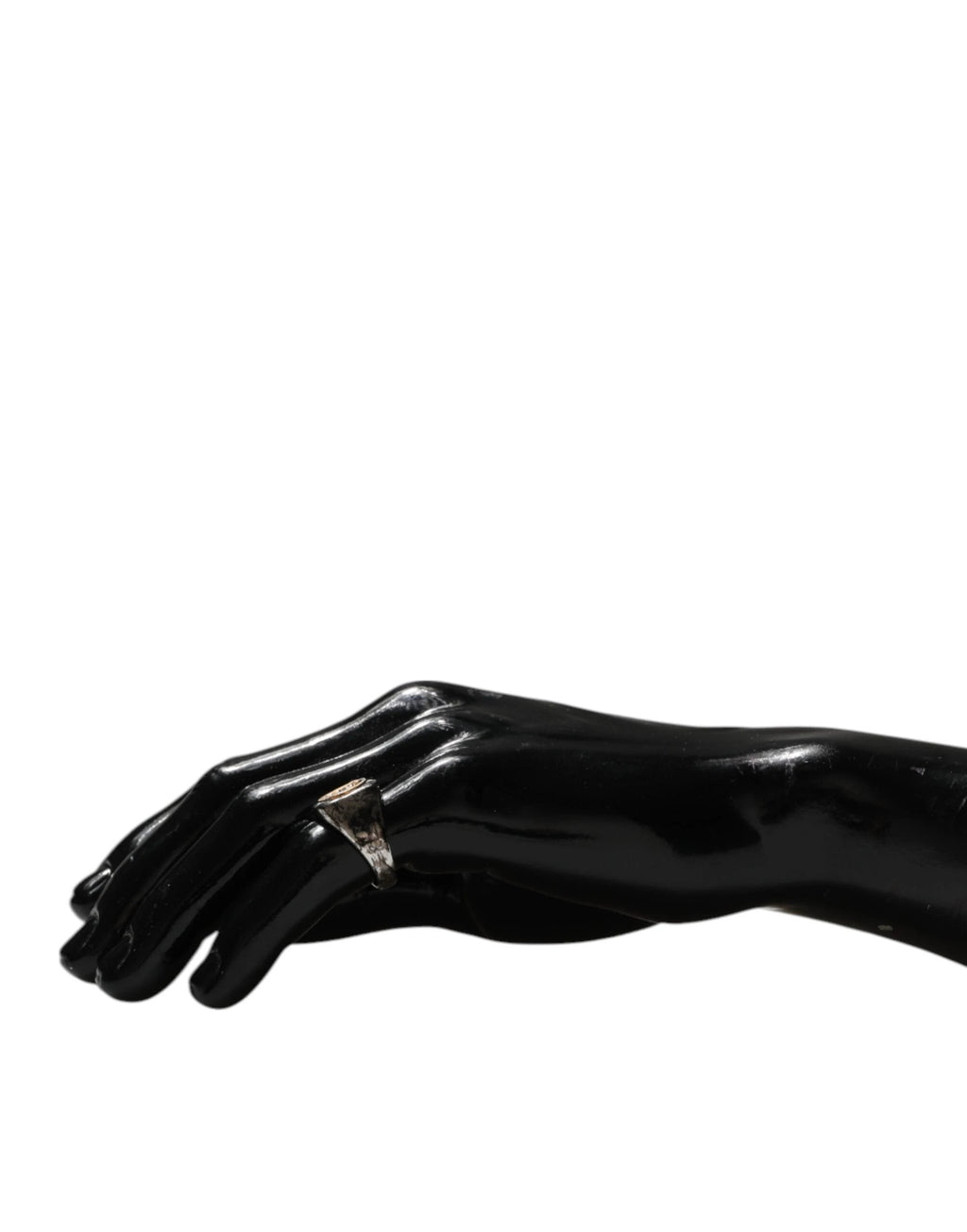 Dolce & Gabbana Silver Tone Engraved Two Color Real Brass Ring by Dolce & Gabbana