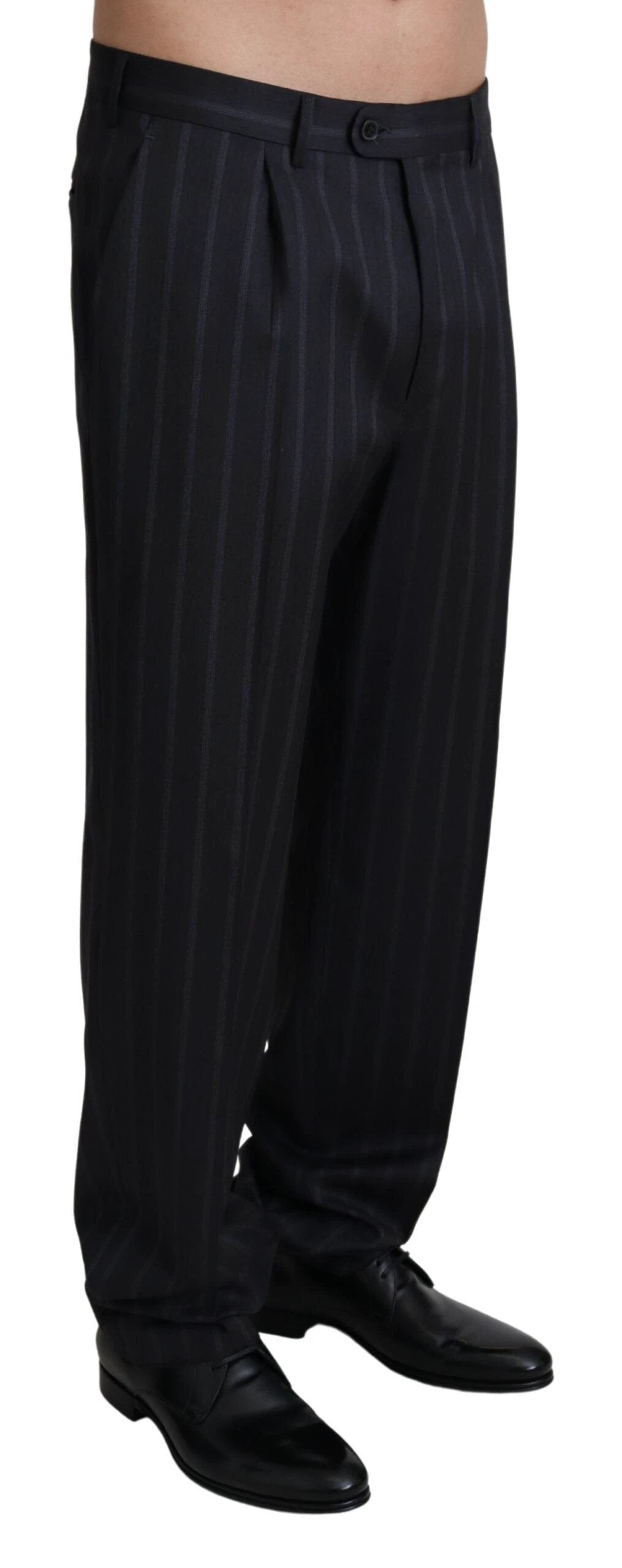 Dolce & Gabbana Gray Wool Blend Formal Trousers Pants by Dolce & Gabbana