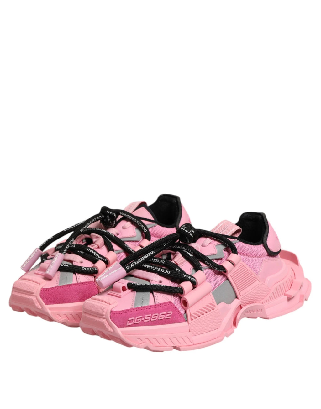 Dolce & Gabbana Pink Low Top Space Women Sneakers Shoes by Dolce & Gabbana