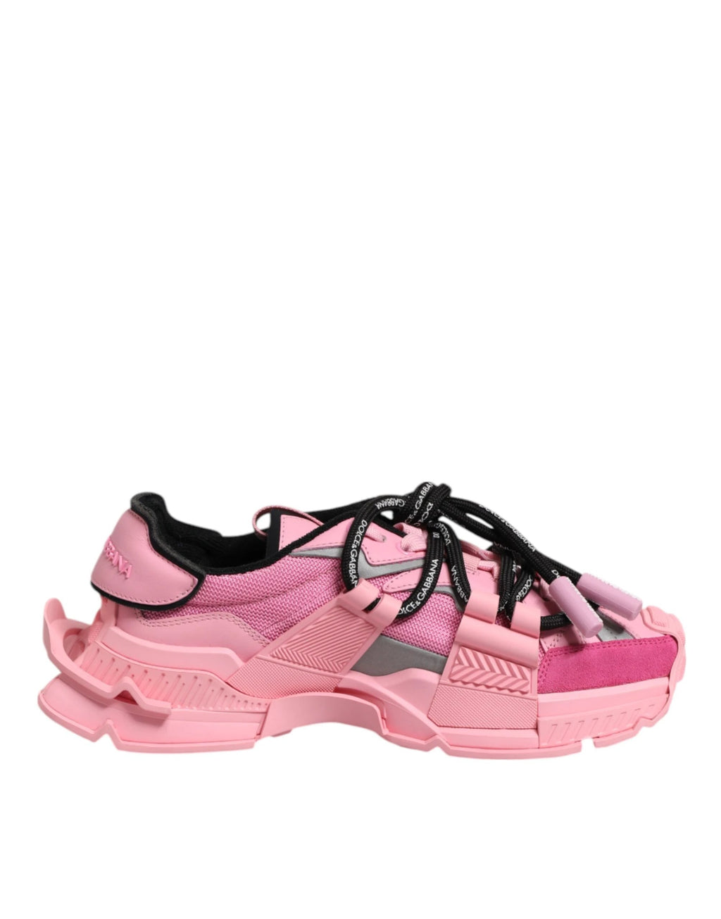 Dolce & Gabbana Pink Low Top Space Women Sneakers Shoes by Dolce & Gabbana