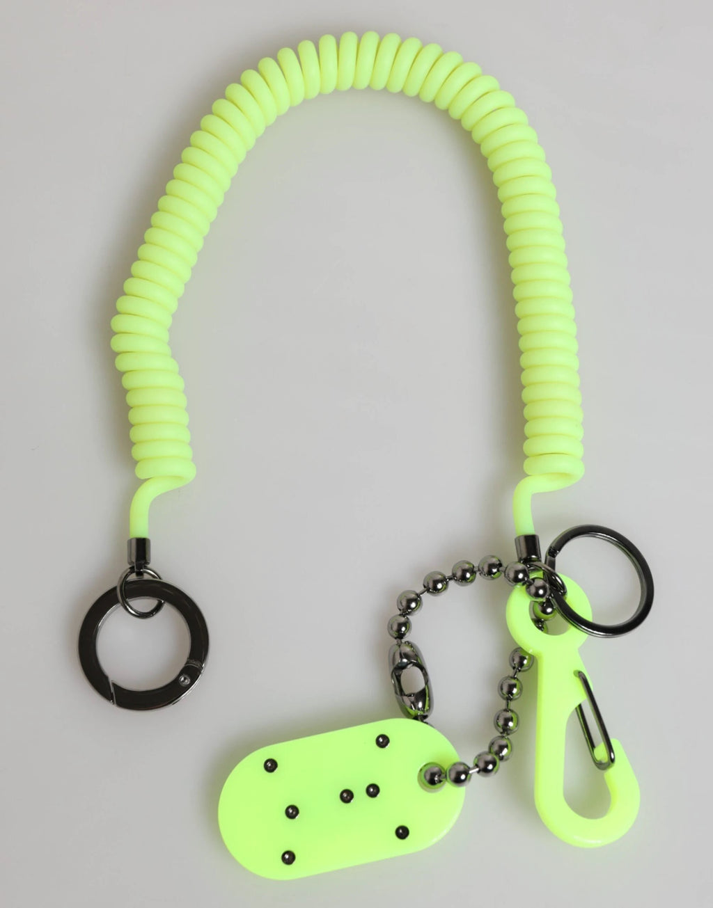Dolce & Gabbana Green Springy Key Holder DG Logo Men's Keychain Keyring by Dolce & Gabbana
