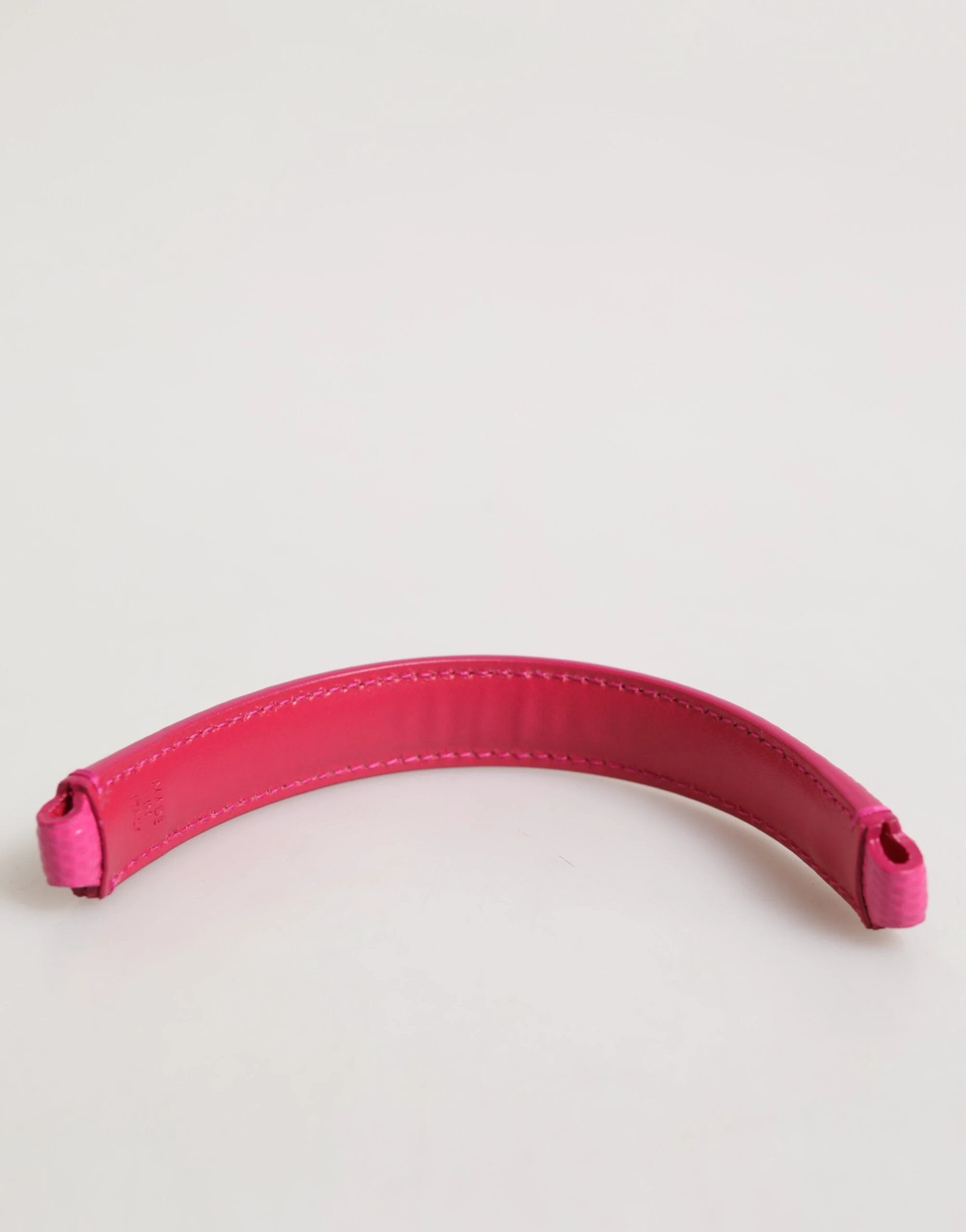 Dolce & Gabbana Pink Embellished Leather Bag Handle Women Shoulder Strap by Dolce & Gabbana