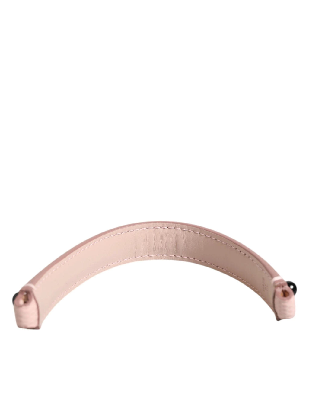 Dolce & Gabbana Light Pink Embellished Leather Bag Handle Shoulder Strap by Dolce & Gabbana