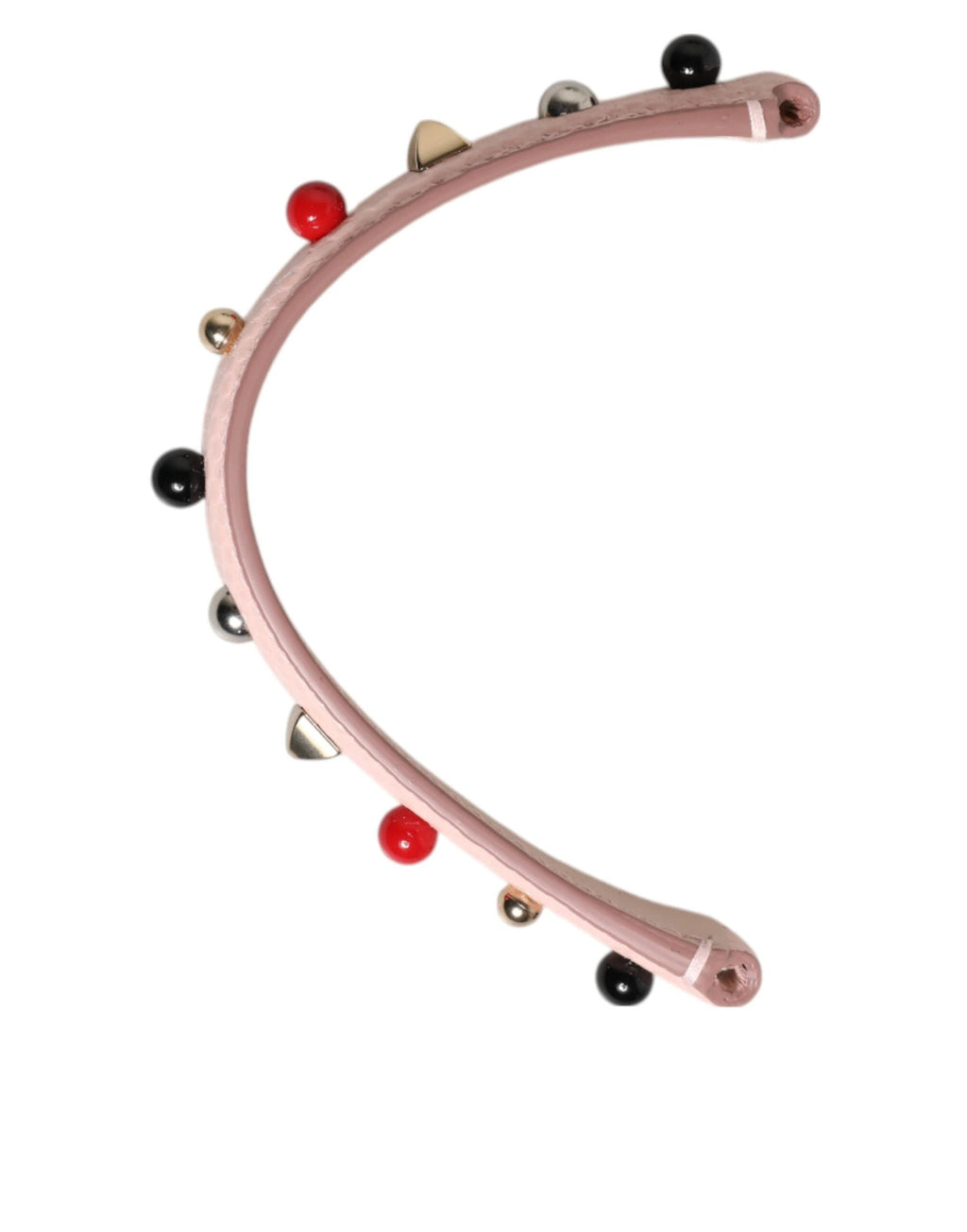 Dolce & Gabbana Light Pink Embellished Leather Bag Handle Shoulder Strap by Dolce & Gabbana