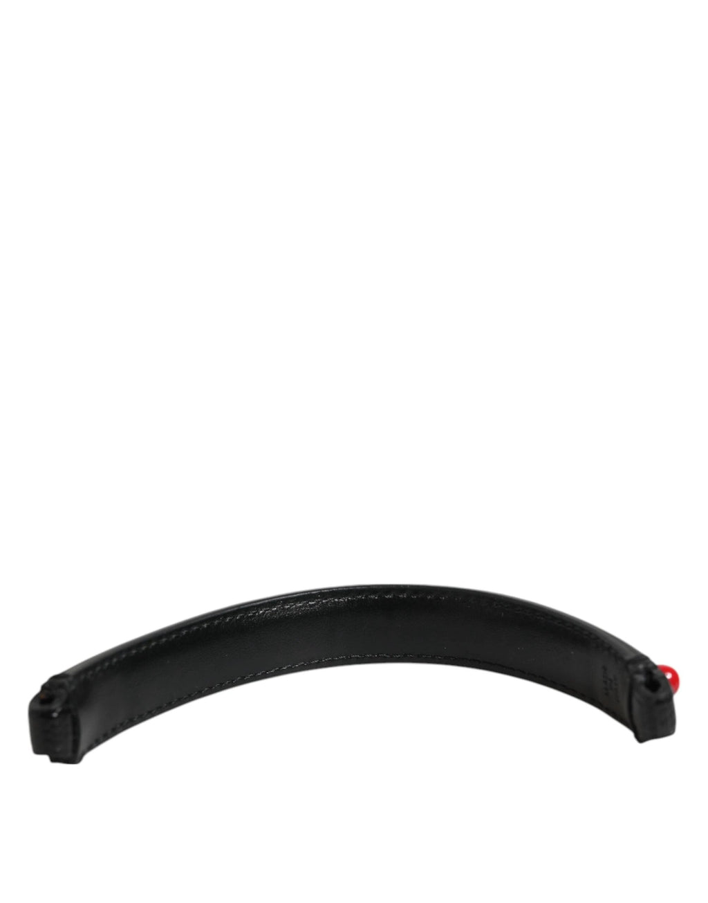 Dolce & Gabbana Black Embellished Leather Bag Handle Women Shoulder Strap by Dolce & Gabbana