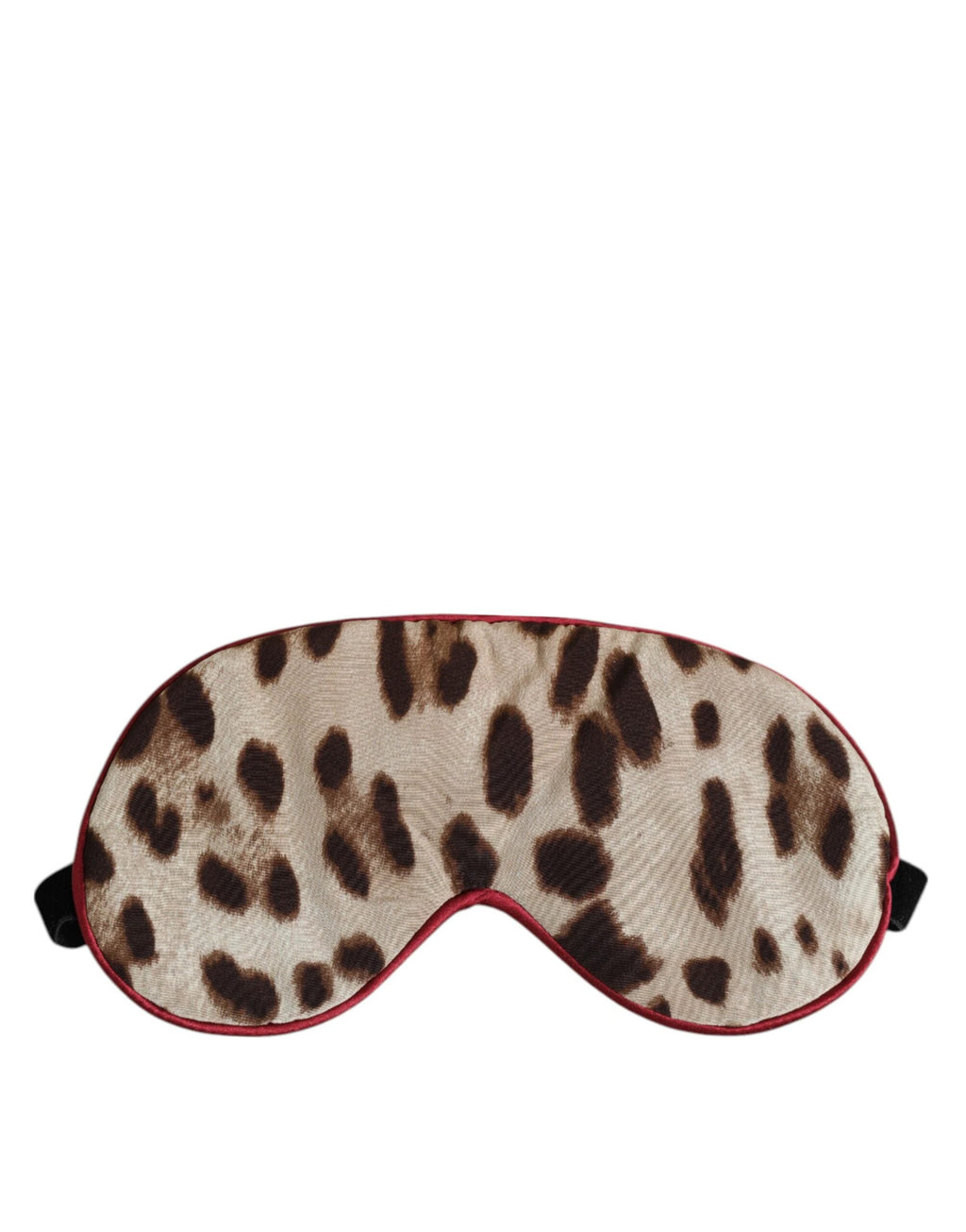 Dolce & Gabbana Brown Leopard Print Silk Women Accessory Sleep Eye Mask by Dolce & Gabbana