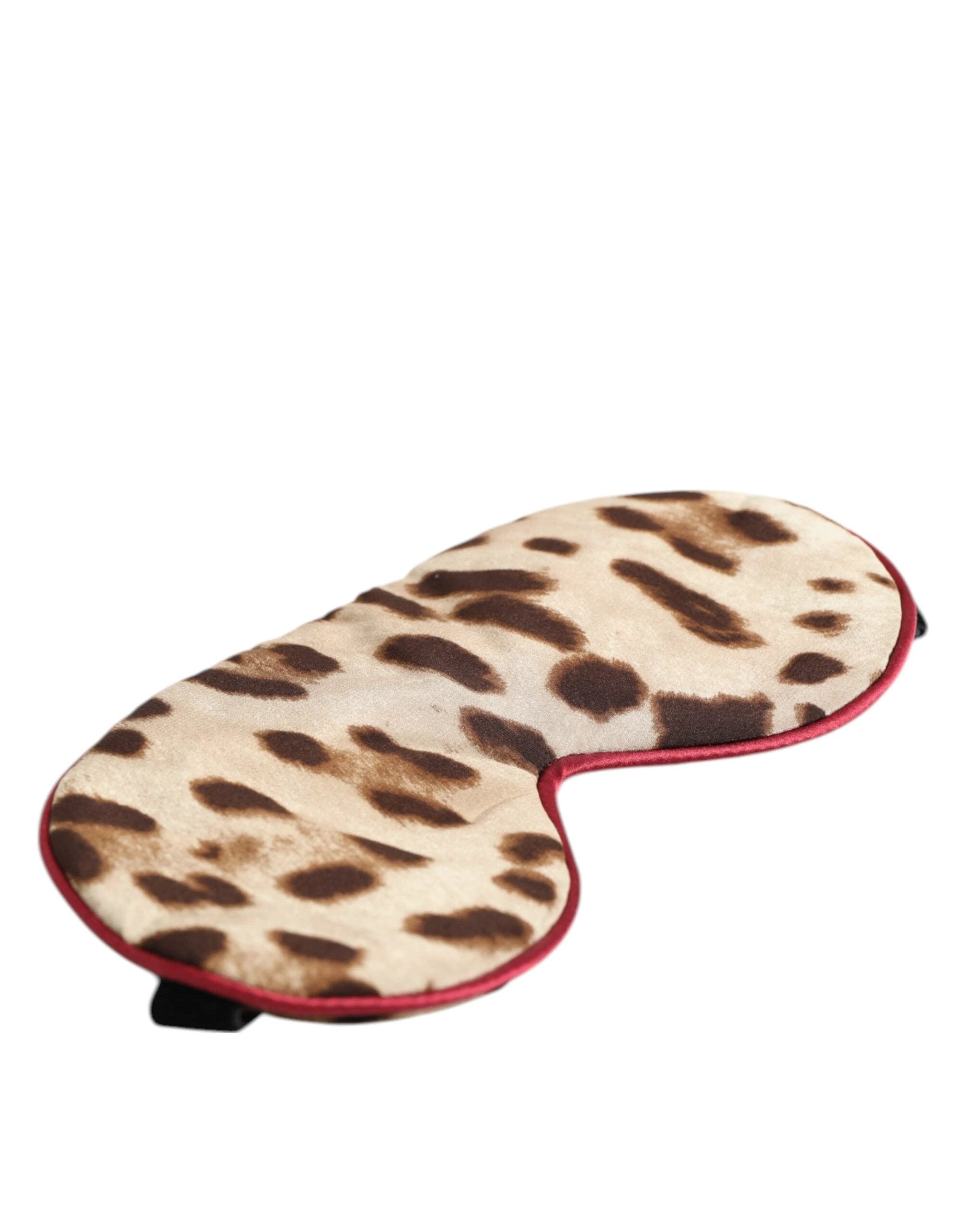 Dolce & Gabbana Brown Leopard Print Silk Women Accessory Sleep Eye Mask by Dolce & Gabbana