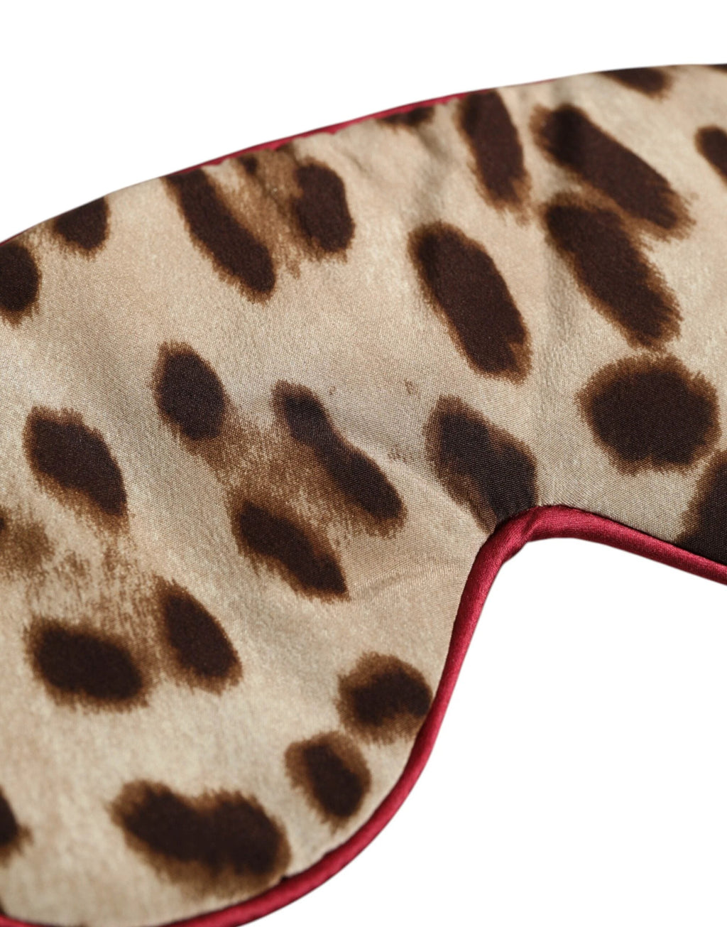 Dolce & Gabbana Brown Leopard Print Silk Women Accessory Sleep Eye Mask by Dolce & Gabbana