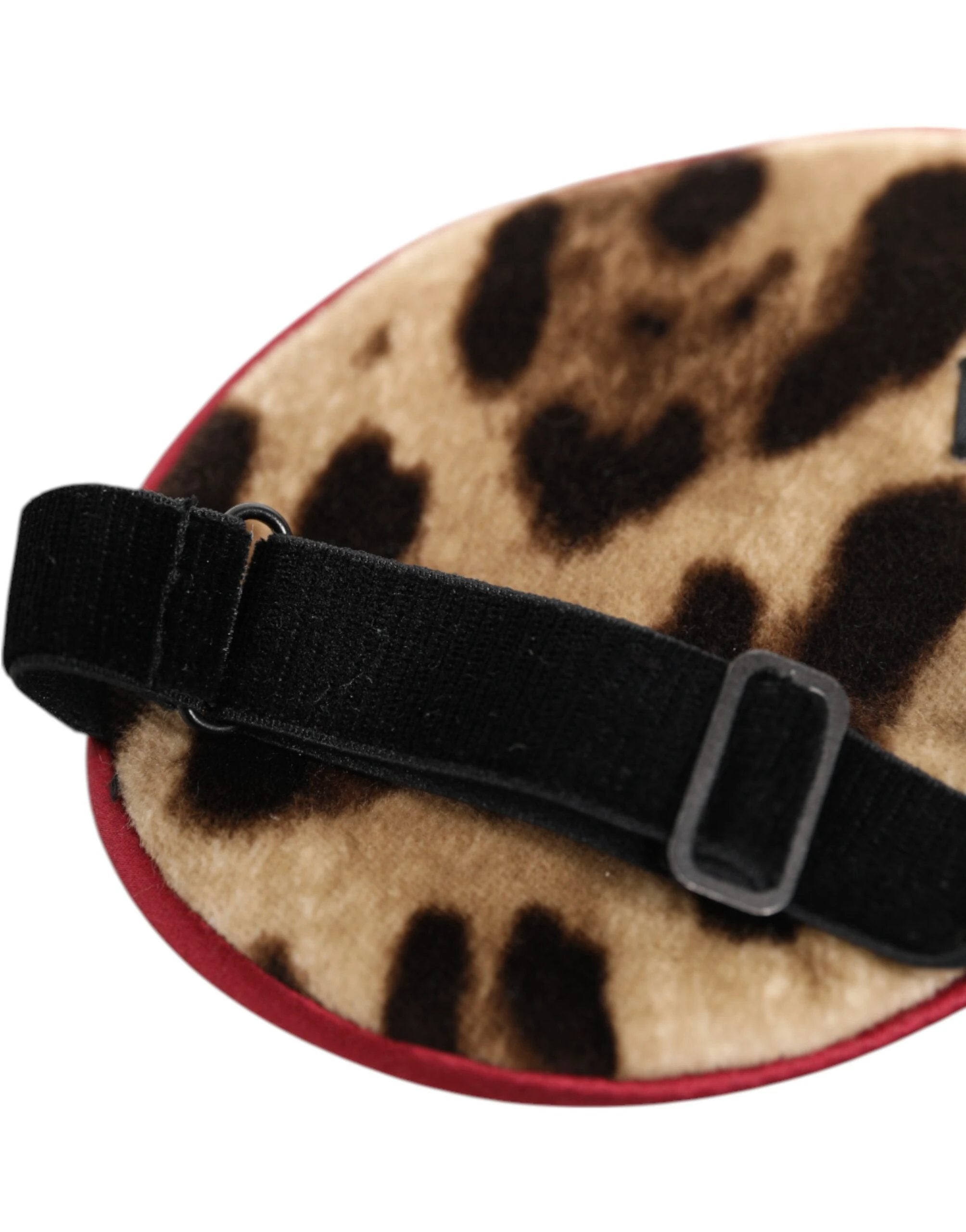 Dolce & Gabbana Brown Leopard Print Silk Women Accessory Sleep Eye Mask by Dolce & Gabbana