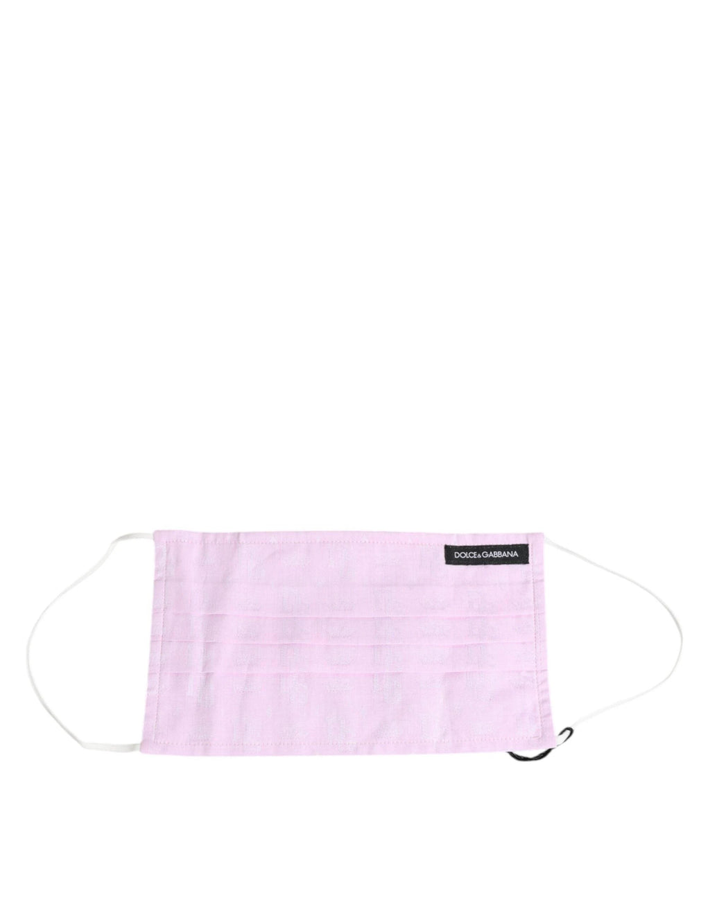 Dolce & Gabbana Pink Cotton Logo Elastic Ear Strap Face Mask by Dolce & Gabbana