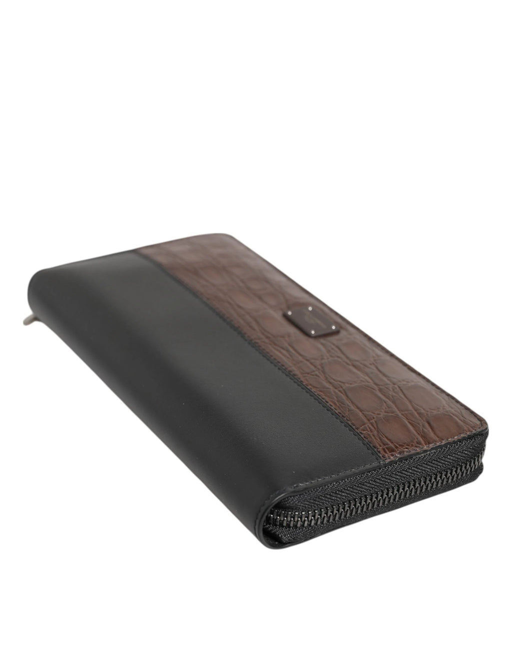 Dolce & Gabbana Black Brown Exotic Leather Men Continental Clutch Wallet by Dolce & Gabbana