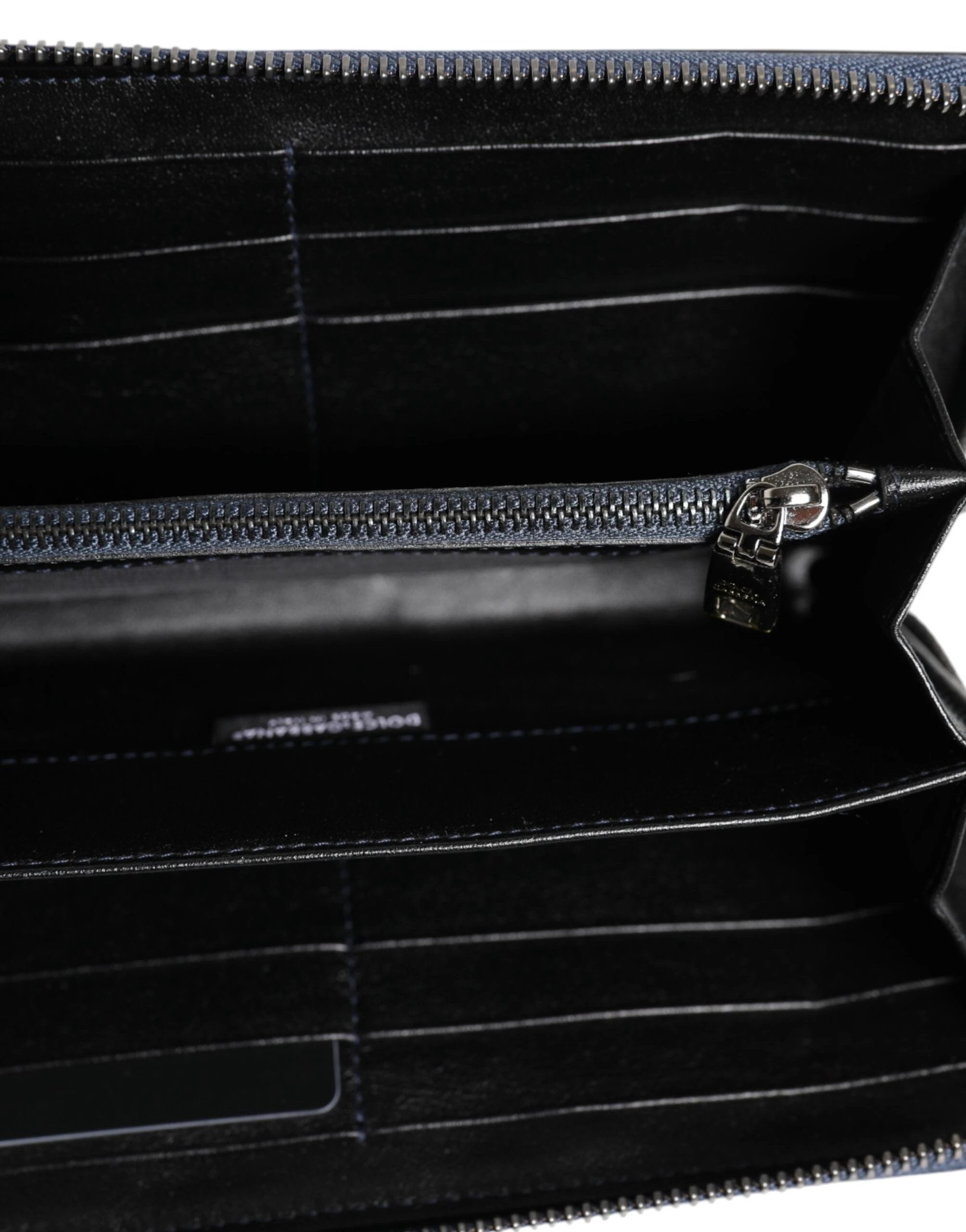 Dolce & Gabbana Black Blue Exotic Leather Men Continental Clutch Wallet by Dolce & Gabbana