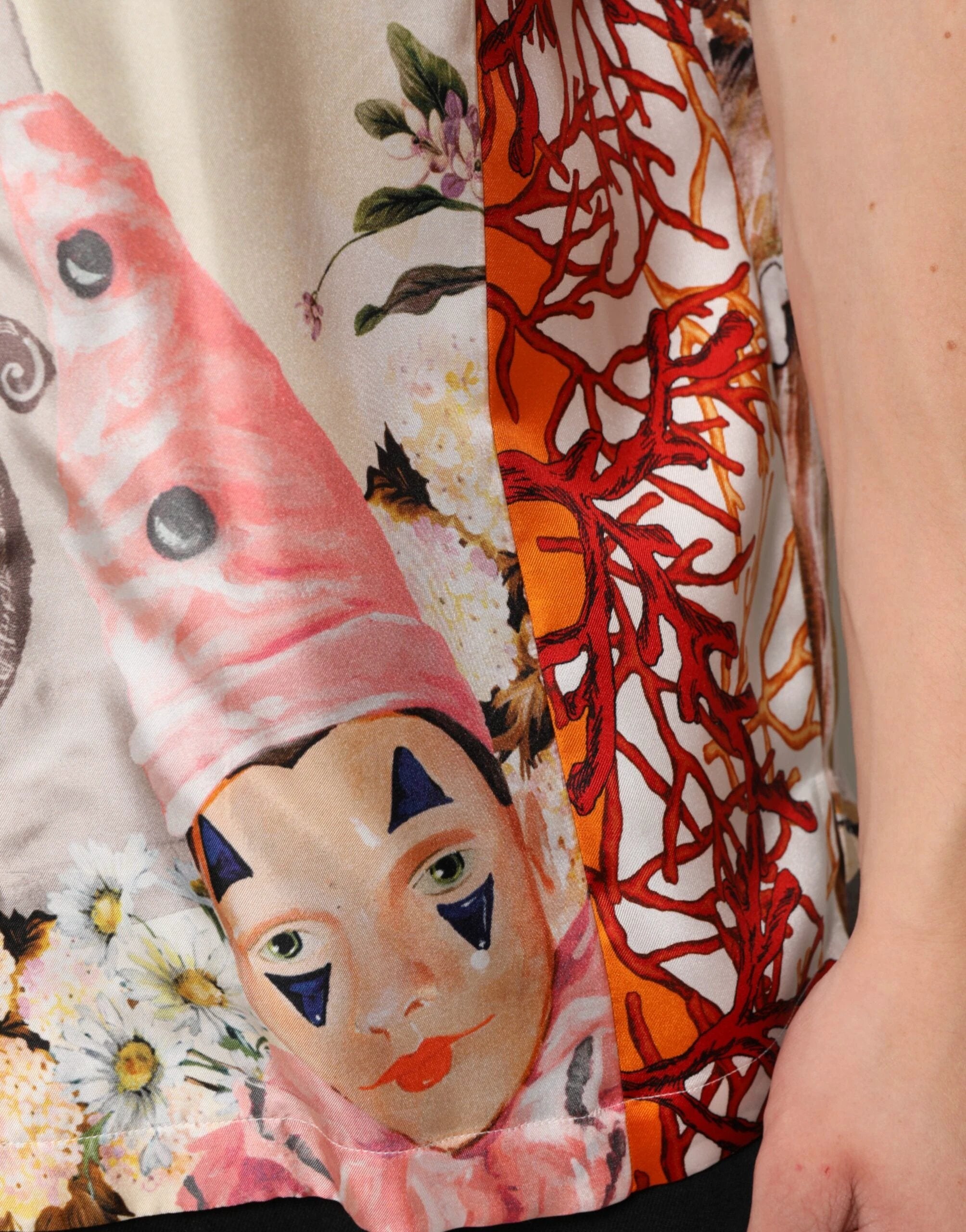 Dolce & Gabbana Multicolor Shell Print Hawaii Casual Shirt by Dolce & Gabbana