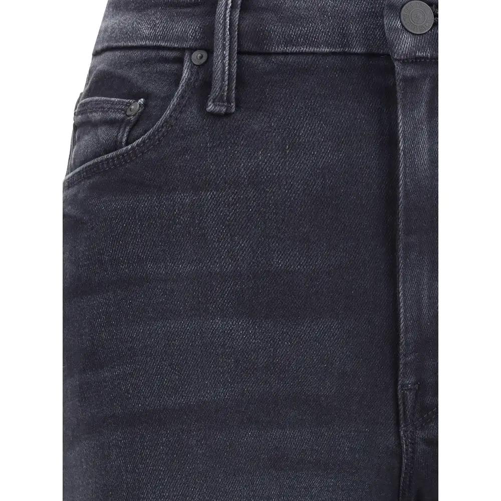 Mother Denim Black Cotton Jeans Denim