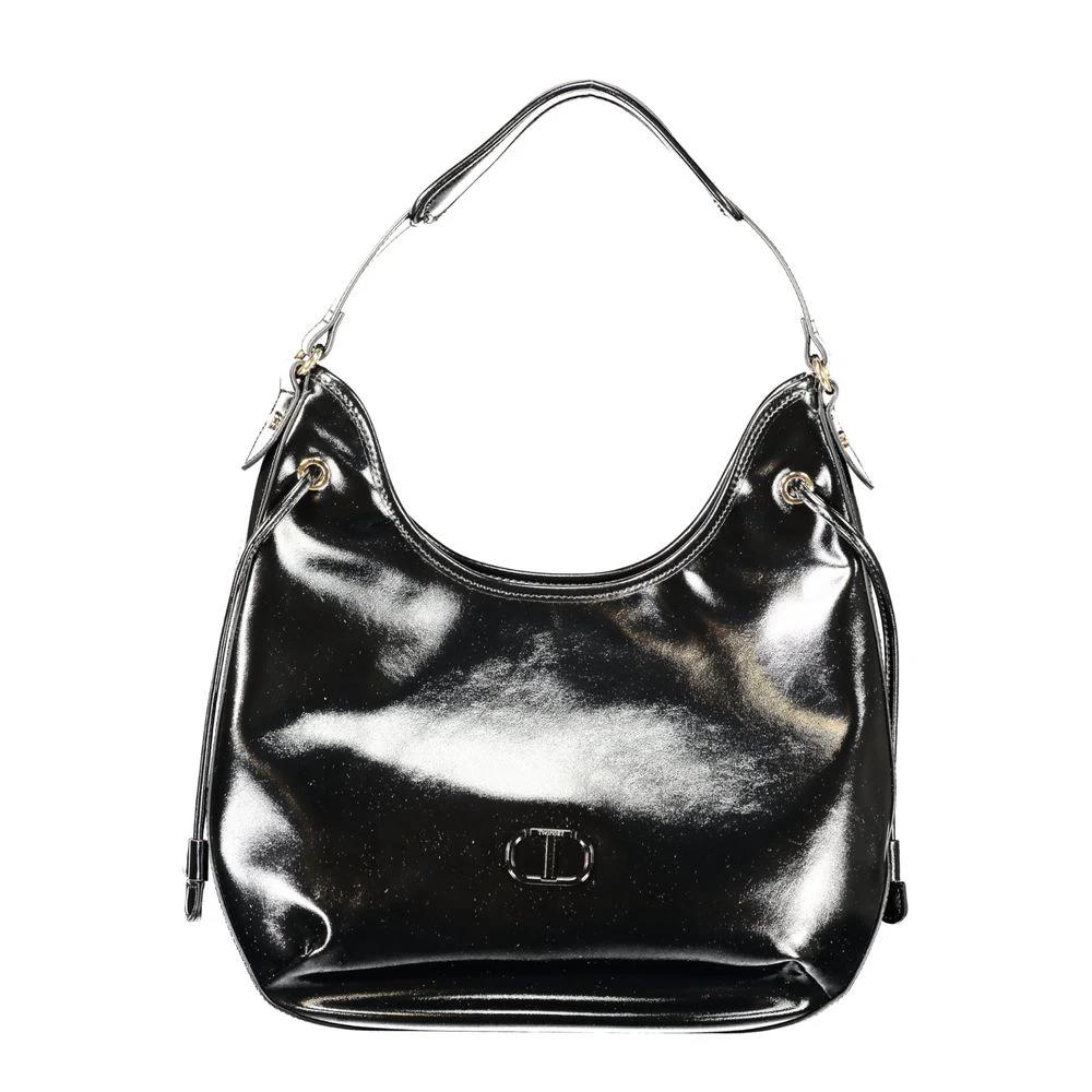 Twinset Black Polyurethane Women Hobo Bag Twinset