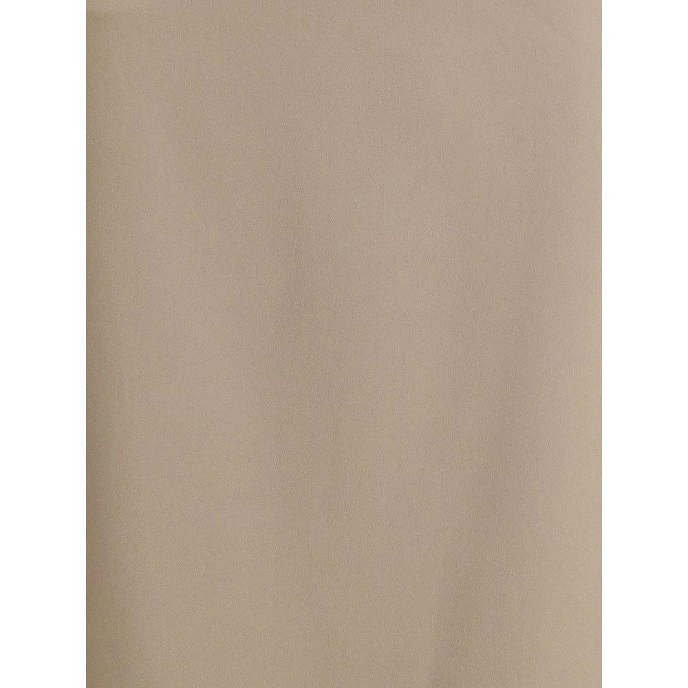 Brunello Cucinelli Gray Acetate Midi Skirt by Brunello Cucinelli