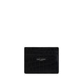 Saint Laurent Black Calf Leather Bos Taurus Wallet by Saint Laurent