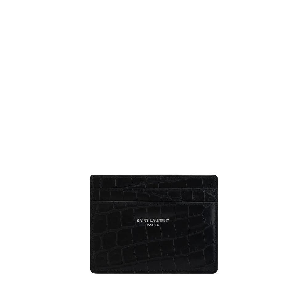 Saint Laurent Black Calf Leather Bos Taurus Wallet by Saint Laurent