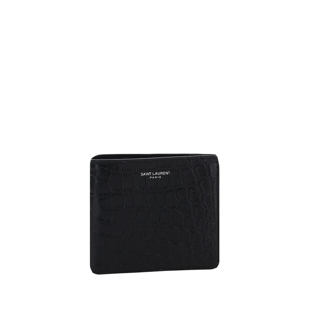 Saint Laurent Black Calf Leather Bos Taurus Wallet by Saint Laurent
