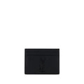 Portefeuille Saint Laurent en chèvre noir