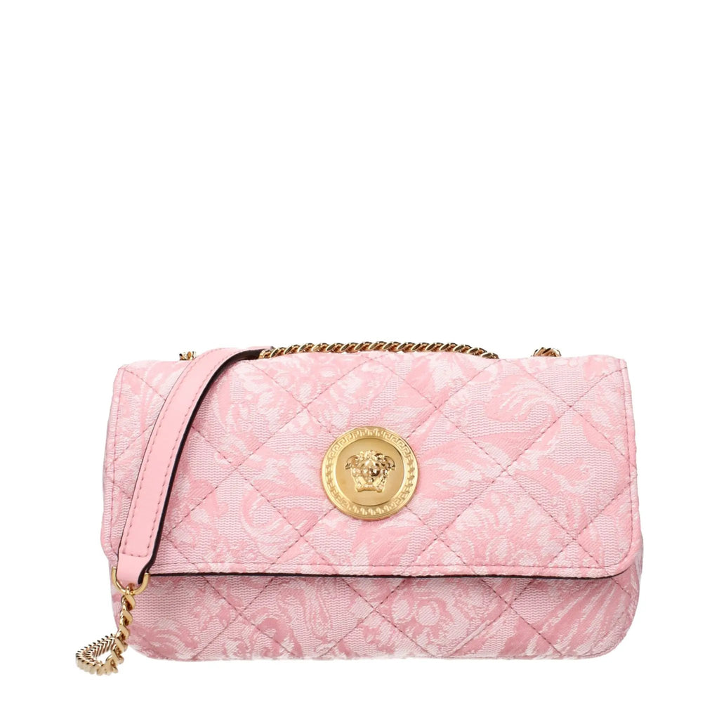 Sac bandoulière Versace en tissu rose