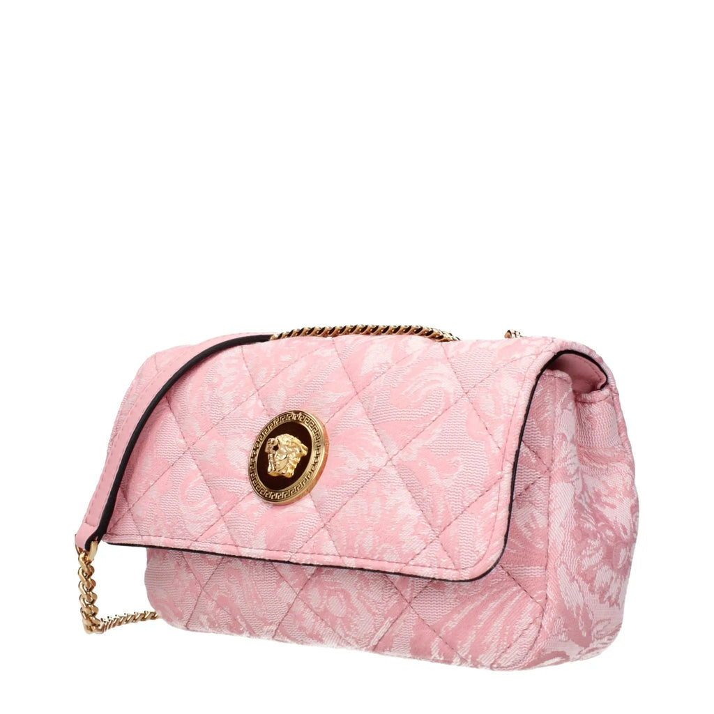 Sac bandoulière Versace en tissu rose