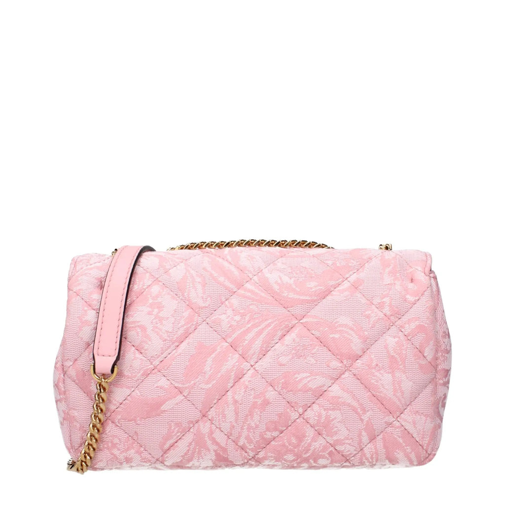 Sac bandoulière Versace en tissu rose