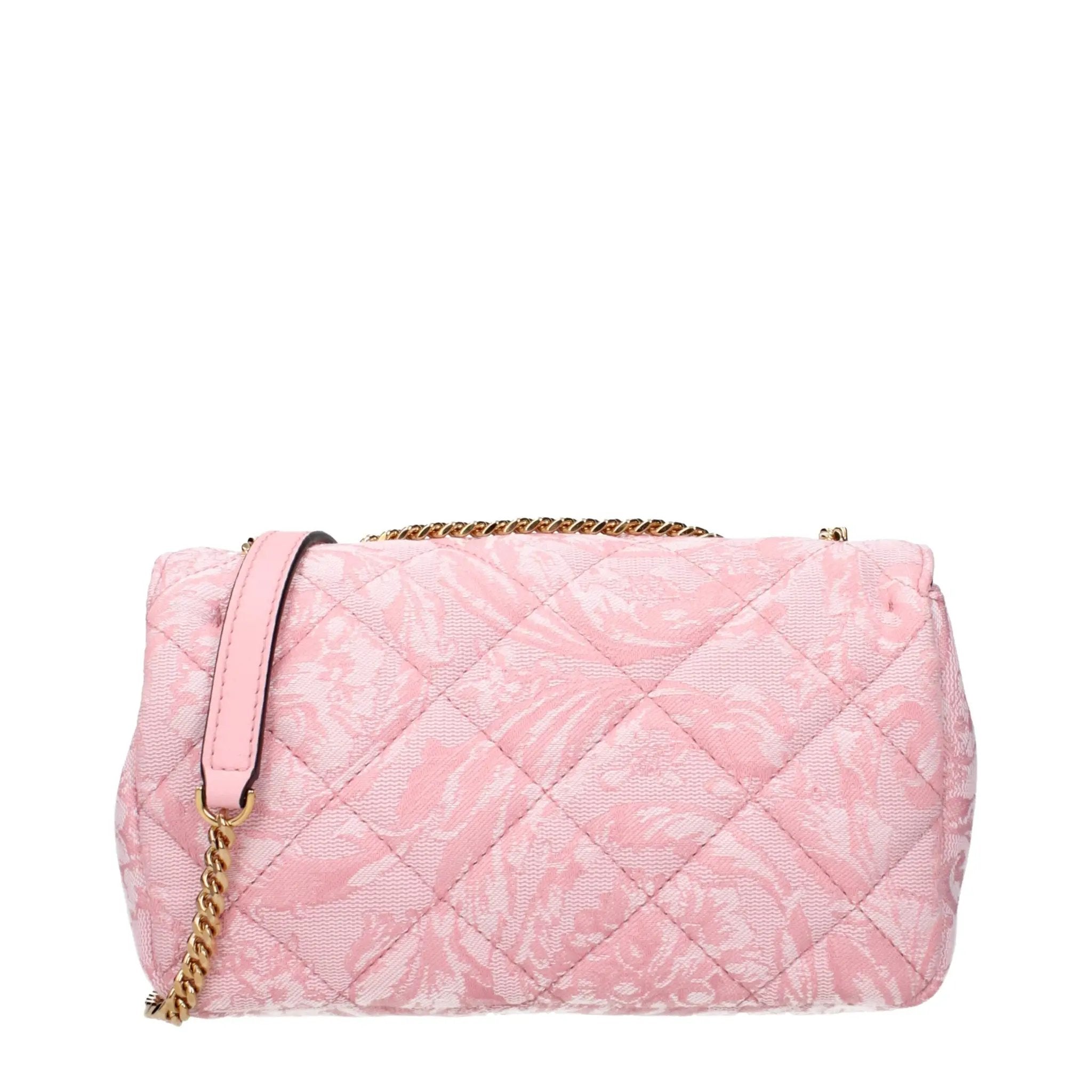 Sac bandoulière Versace en tissu rose