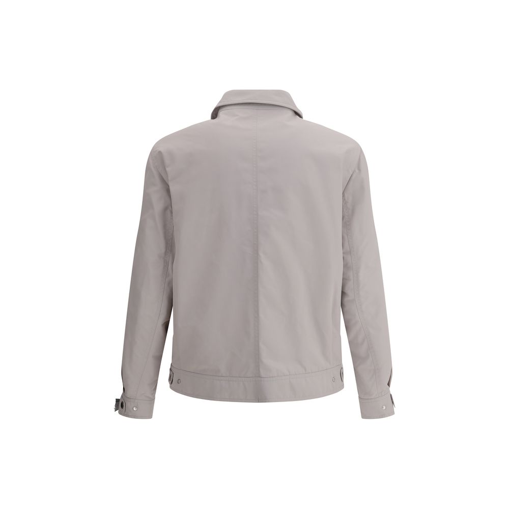 Manteau en polyamide blanc Brunello Cucinelli