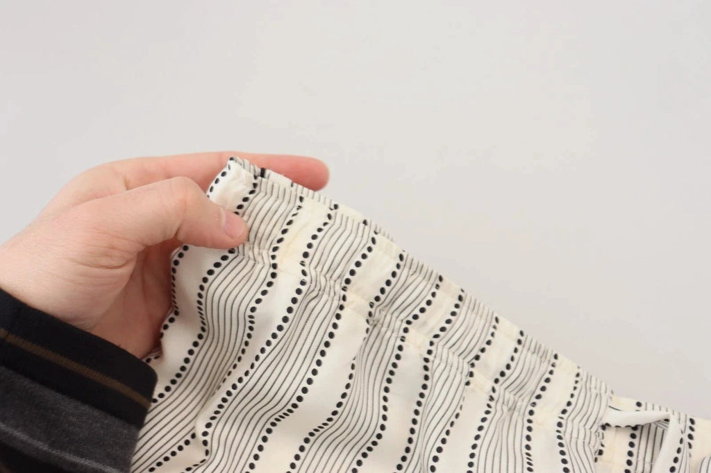 Dolce & Gabbana White Stripes Silk Lounge Trouser Pants by Dolce & Gabbana